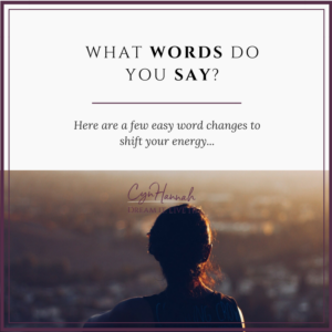 What words do you say? | Cyn Hannah